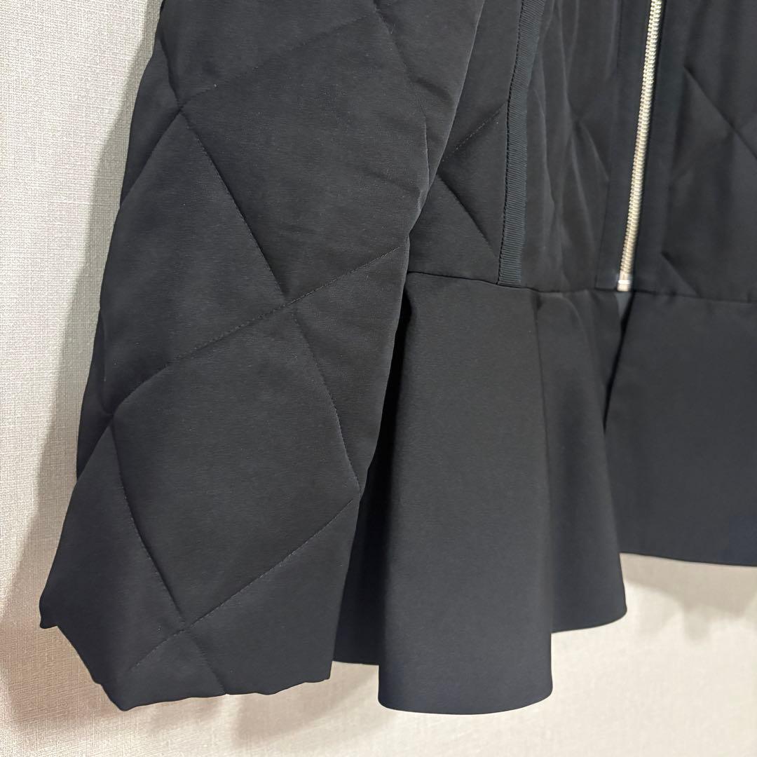 エムプルミエ キルティングぺプラムダウン黒36(クリーニング済)