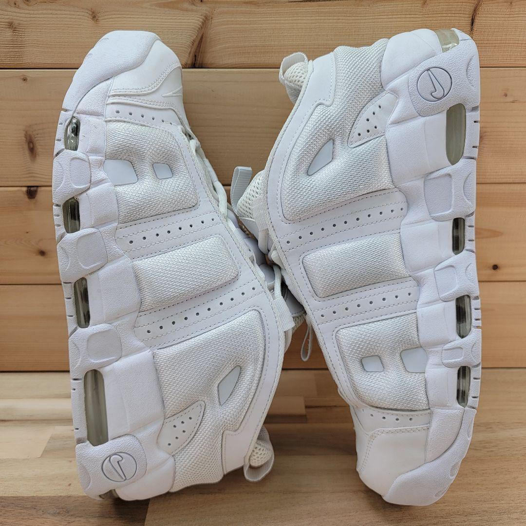 ナイキ エアモアアップテンポ ロー \"トリプルホワイト\" 29cm