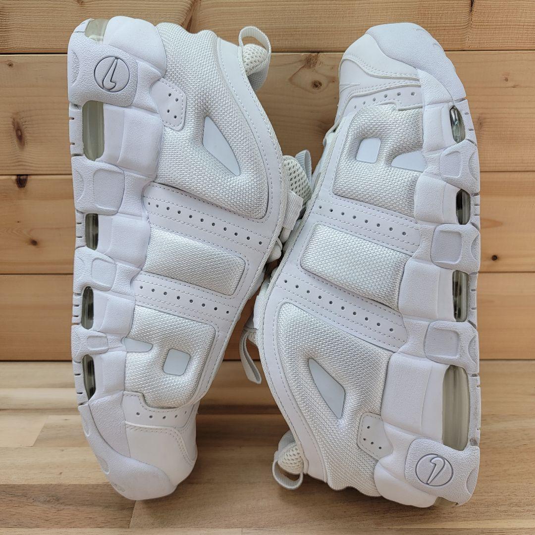 ナイキ エアモアアップテンポ ロー \"トリプルホワイト\" 29cm