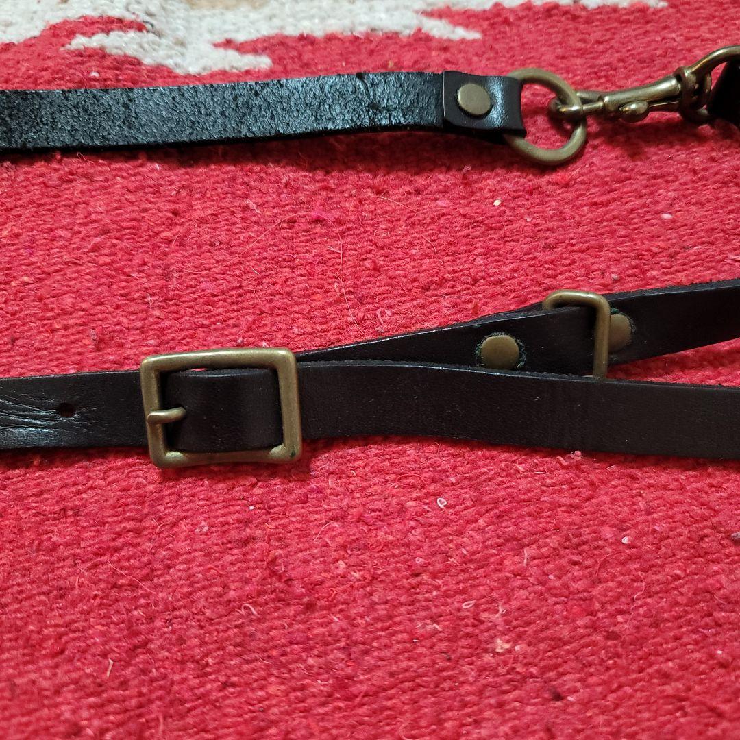 RED MOON サドルレザー ボディバッグ ウエストポーチ コンチョ付き