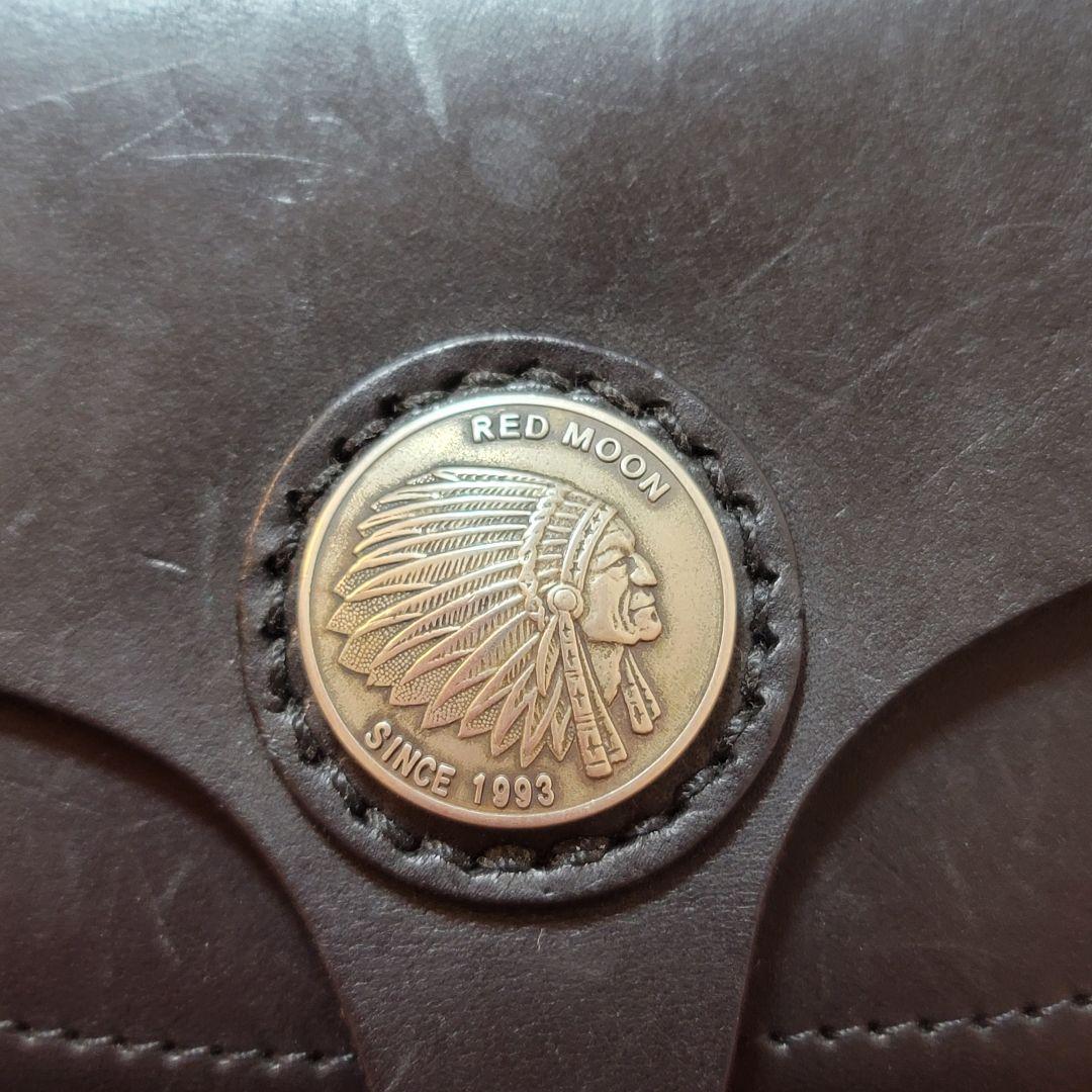 RED MOON サドルレザー ボディバッグ ウエストポーチ コンチョ付き