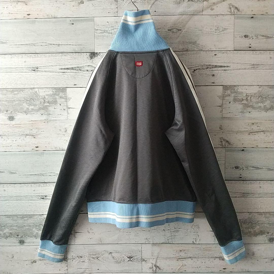 オニツカタイガー 刺繍ロゴ サイドライン リブライン トラックジャケット