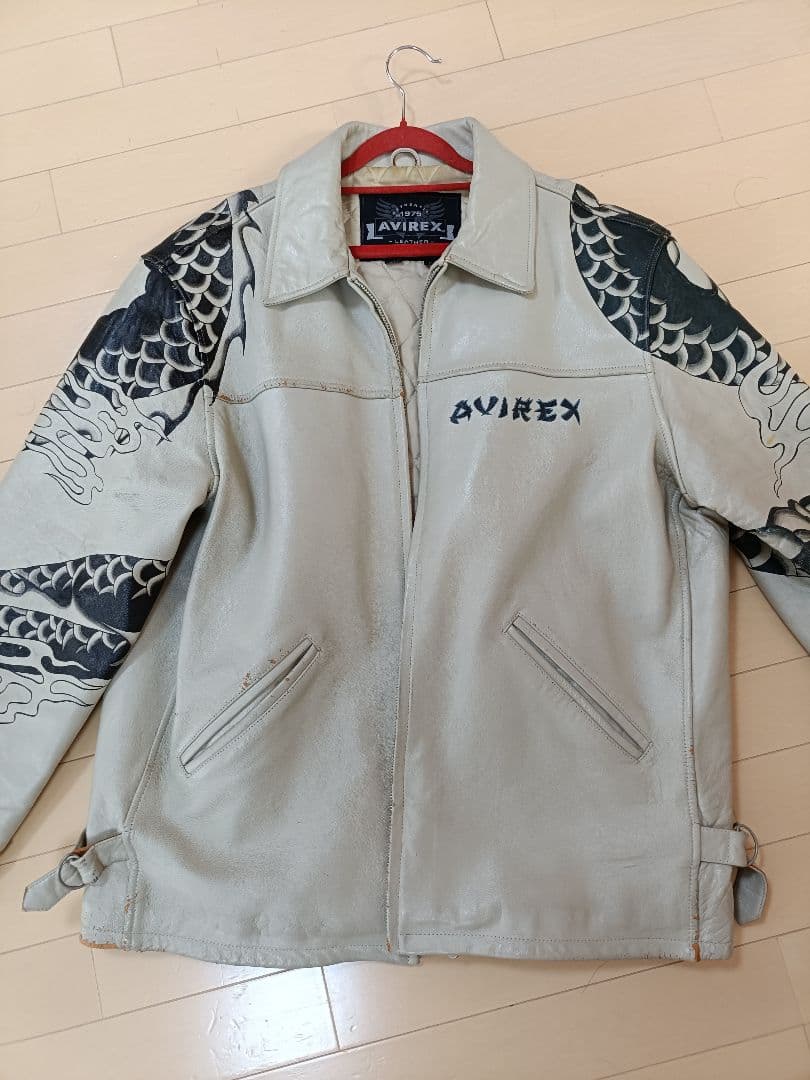 ラ*読様 アビレックス 松本人志 レザー ペイント ドラゴン スネーク AVIR