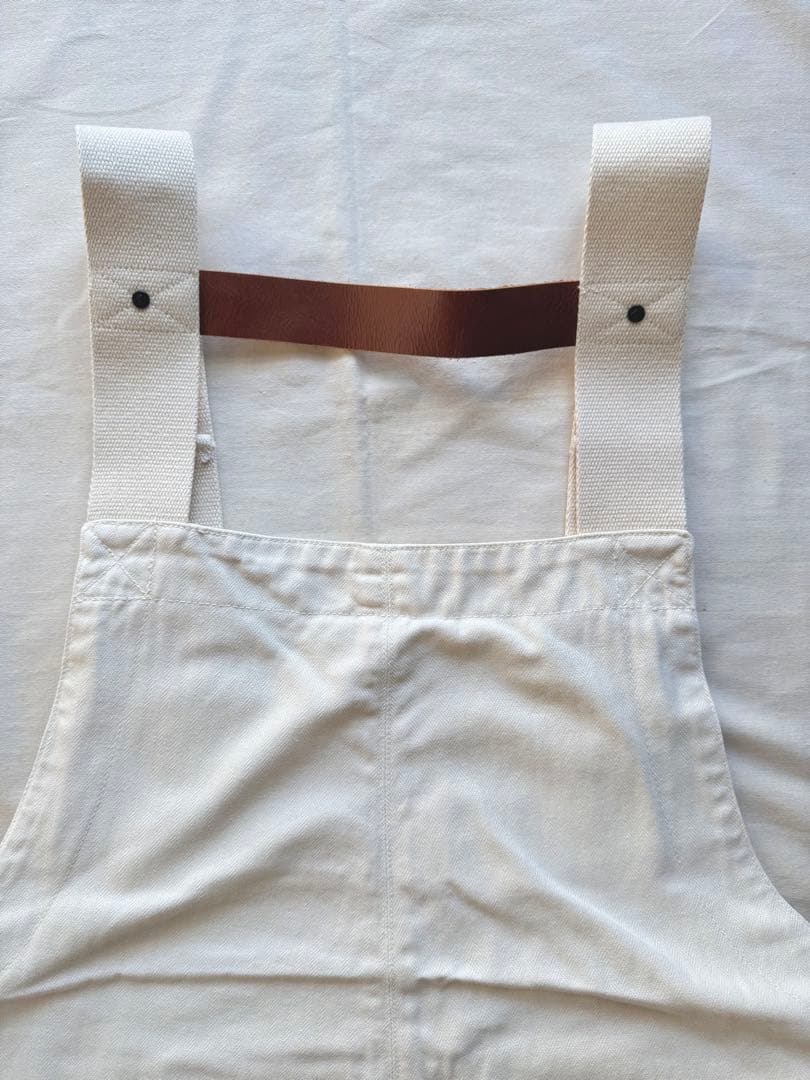 Nigel Cabourn LYBROオーバーオール ヘリンボーン　52 白