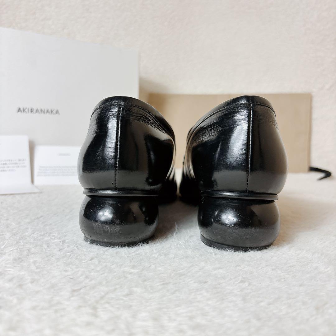 AKIRANAKA アキラナカ Kauri トンボ ローファー 38 黒
