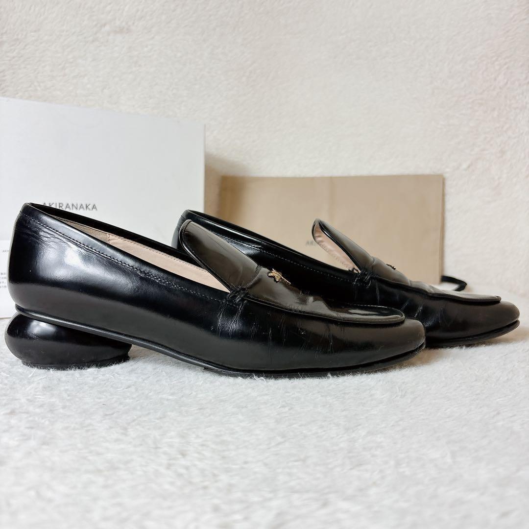 AKIRANAKA アキラナカ Kauri トンボ ローファー 38 黒