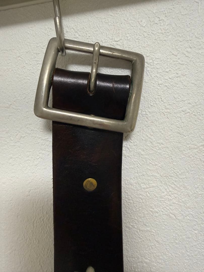 【36】HTC フラワー　スタッズベルト　黒