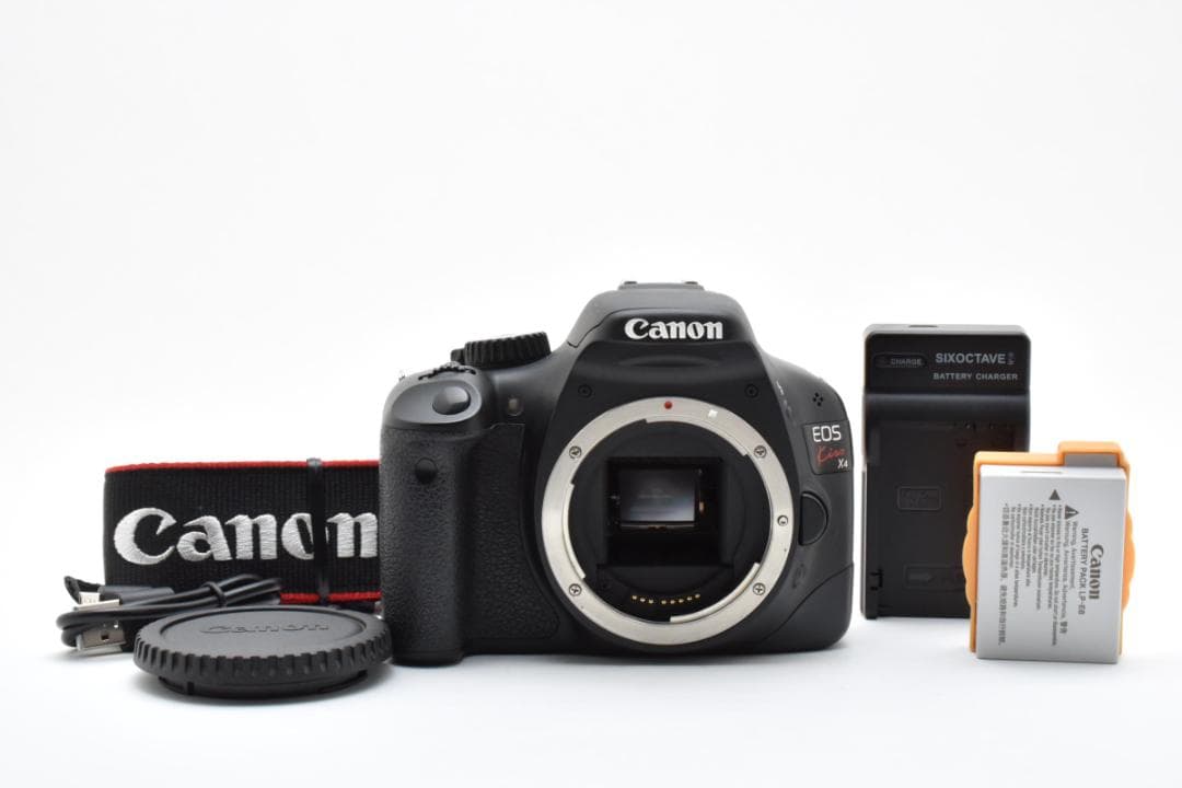 【良品】CanonキャノンEOS kissX4バッテリー充電器付き# 8252