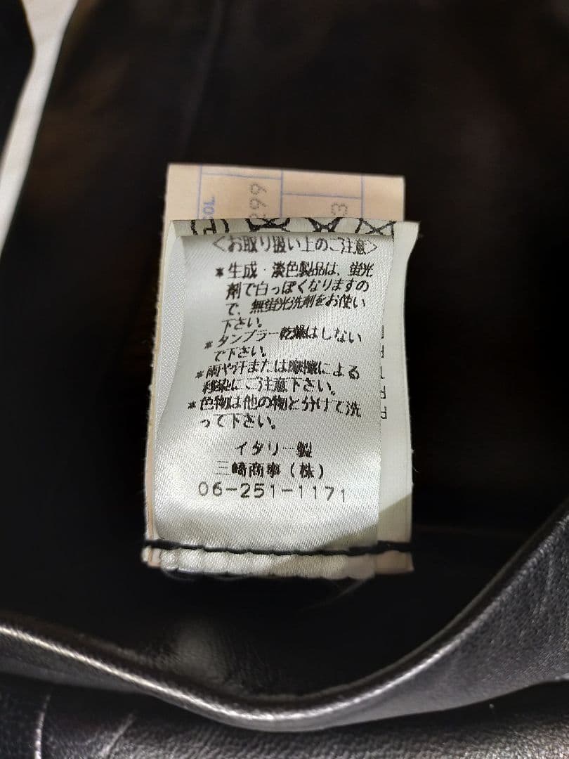 DOLCE&GABBANA ドルガバ レザー テーラードジャケット 本革 黒