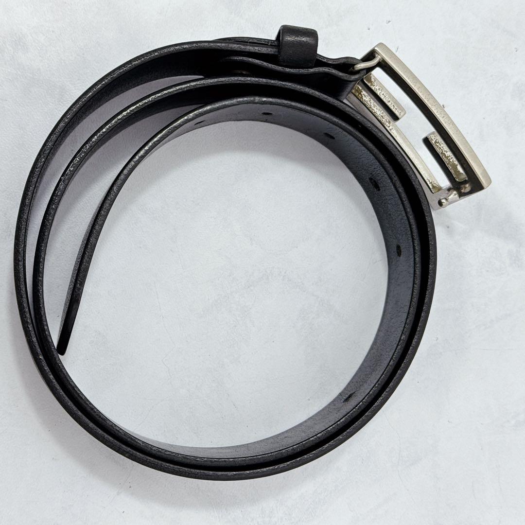 FENDI フェンディ ズッカ デカロゴ シルバーバックル ベルト イタリア製