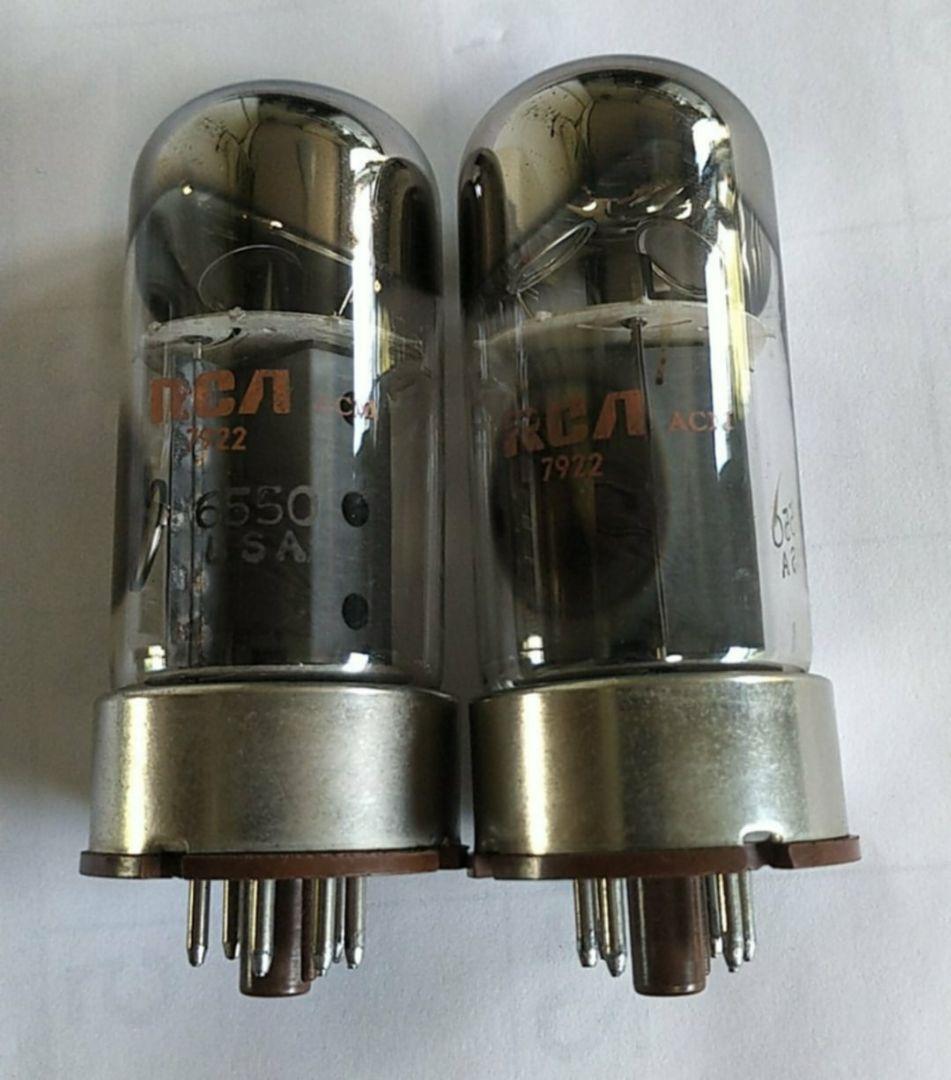 RCA 6550 真空管、 中古、2本セット