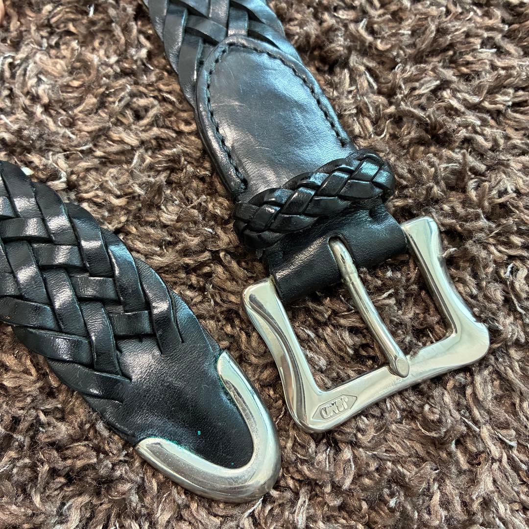 【美品】J&M DAVIDSON メッシュベルト 30mm 36/90 ブラック