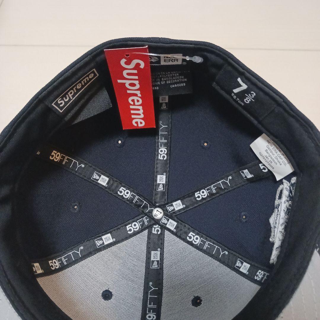 (新品未使用タグ付き)Supreme×ニューエラ7 3/8