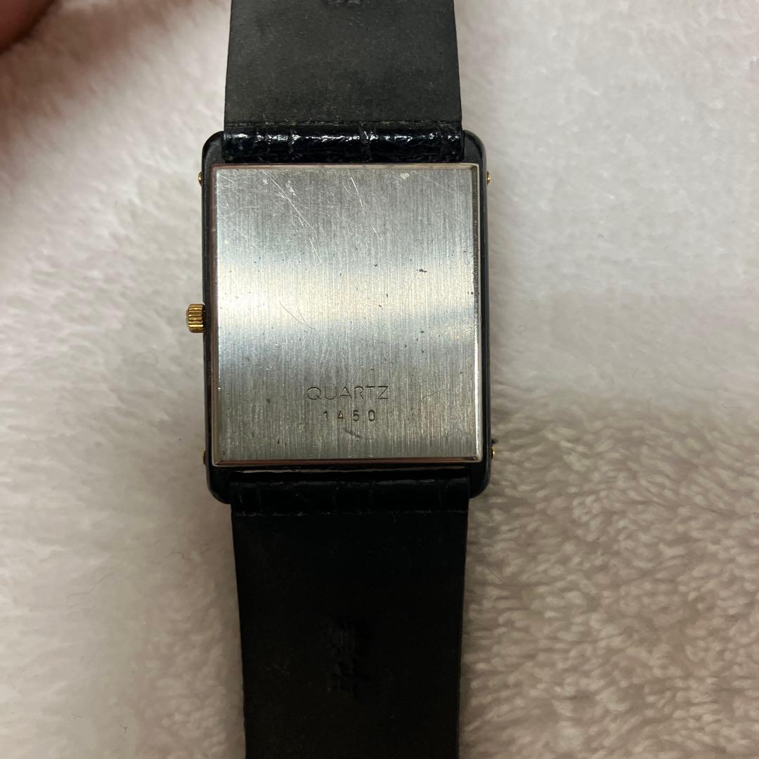 オメガ デヴィル スクエア 1450 クォーツ 稼動品　ベルト社外品