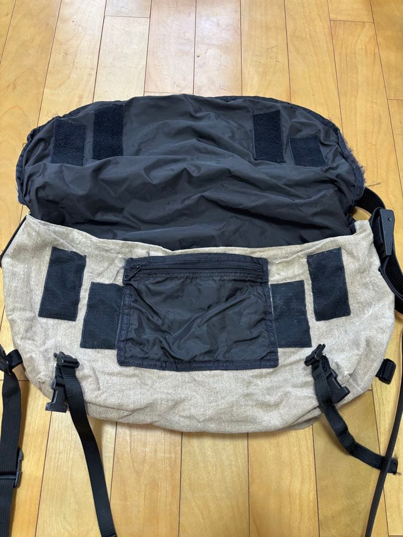 90s マナスタッシュ　アウトドア　ヘンプ　メッセンジャー　バッグ