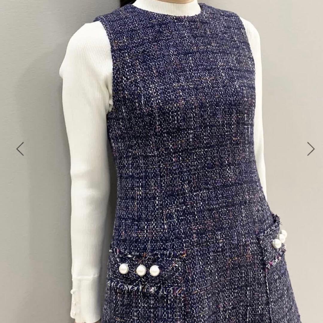 maglie le cassetto ツイードワンピース