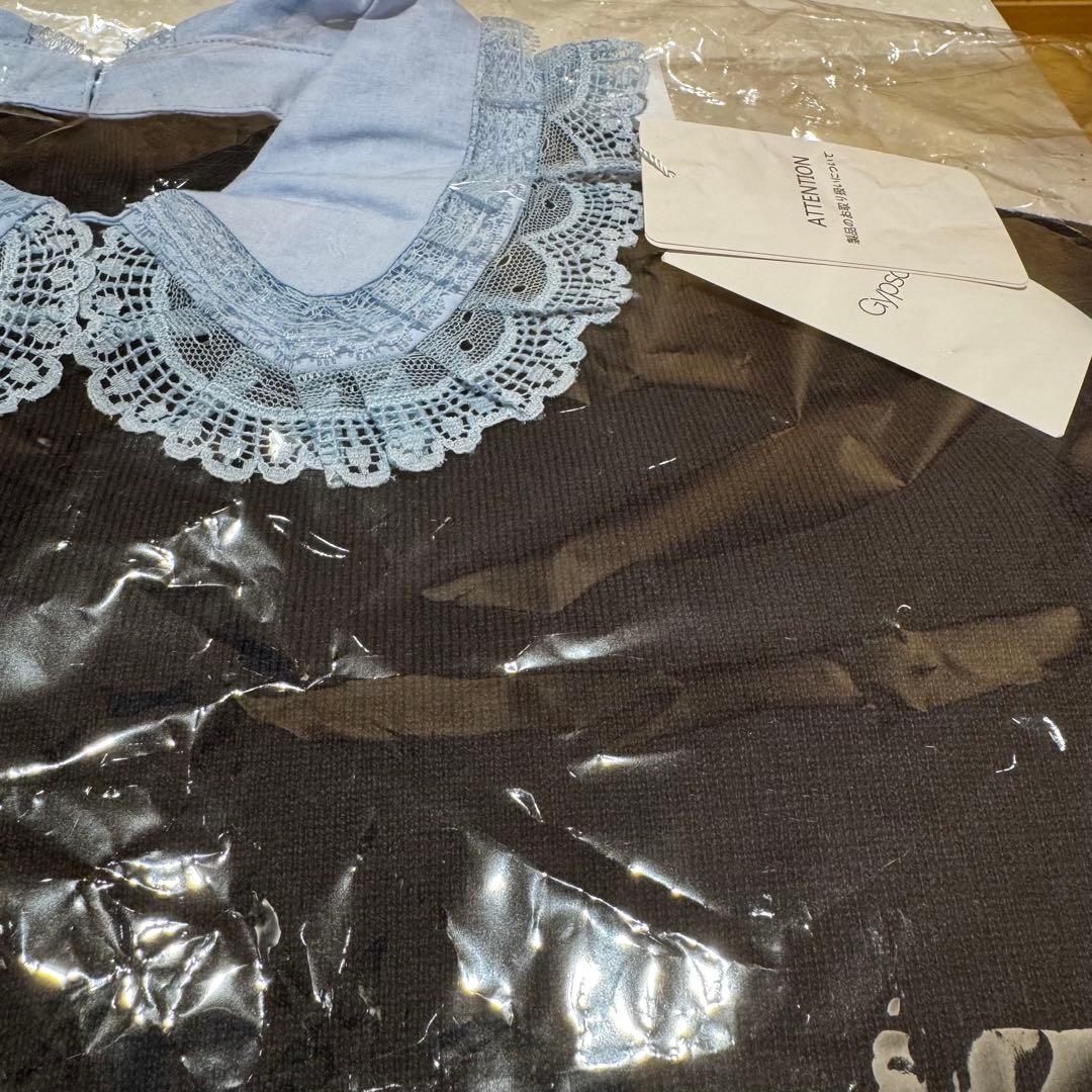 新品タグ付　gypsohilaジプソフィア レース　ニット　yori bibiy