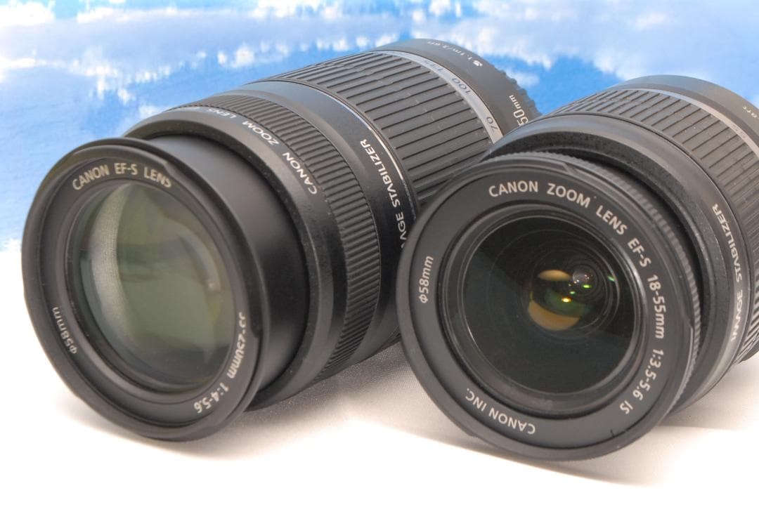 ✨手振れ補正✨キヤノン EF-S 15-55mm 55-250mm IS レンズ