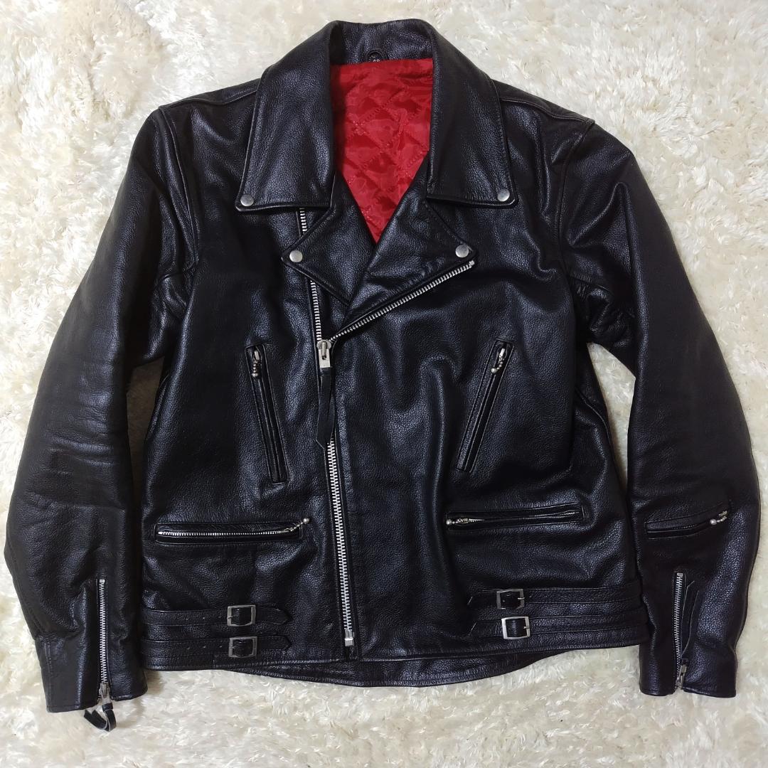 3XL フリーダム ダブルライダースジャケット 48 キルティング ブラック