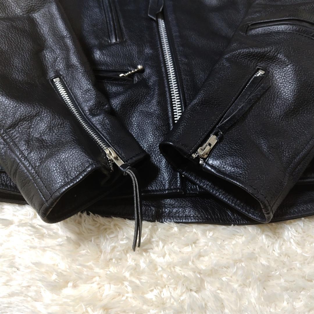 3XL フリーダム ダブルライダースジャケット 48 キルティング ブラック