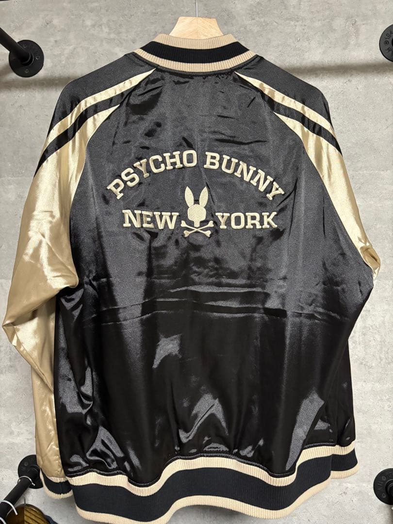 最終値下げ　SKOOKUM × PsychoBunny バニーロゴ スカジャン