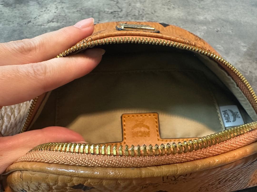 【極美品】MCM ブラウン ウエストポーチ