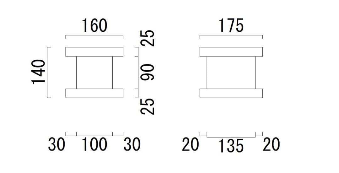 卓上用スピーカースタンド ブラックウォルナット
