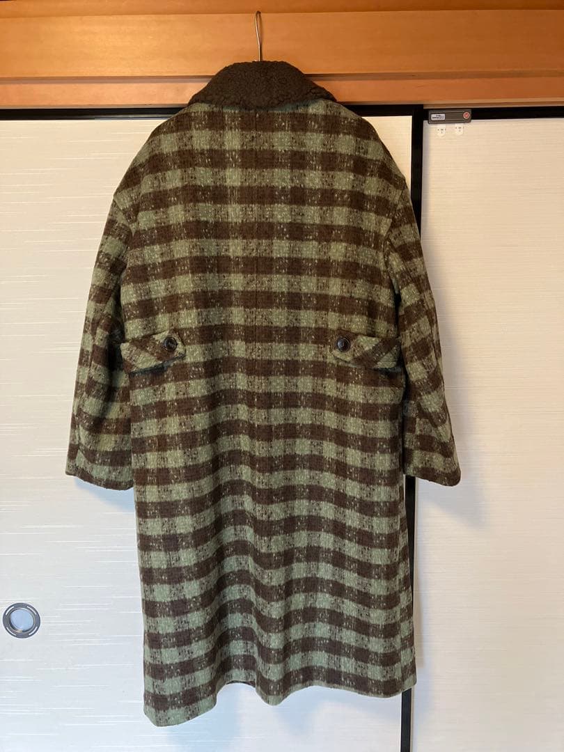 新品Fano Studiosブロックチェック ダッフルコート　Lサイズ