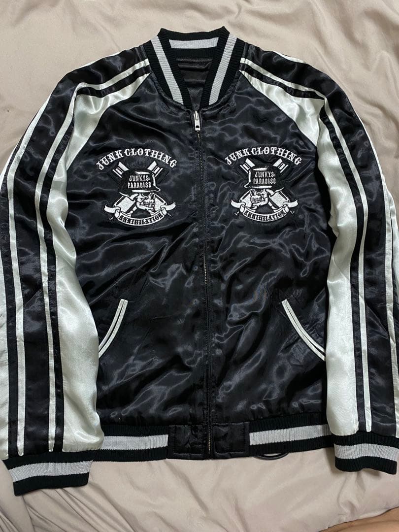 JUNKY'S スカジャン 限定 スカル ２面用　レーヨン unisex