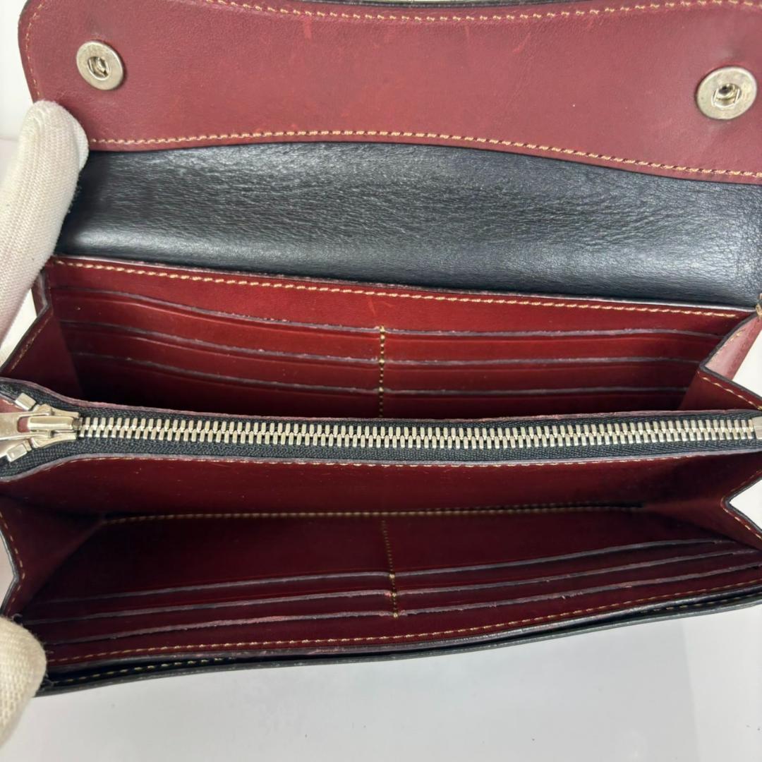 ワイルドスワンズ ウェイブ 長財布 サドル 王冠ロゴ 旧ロゴ