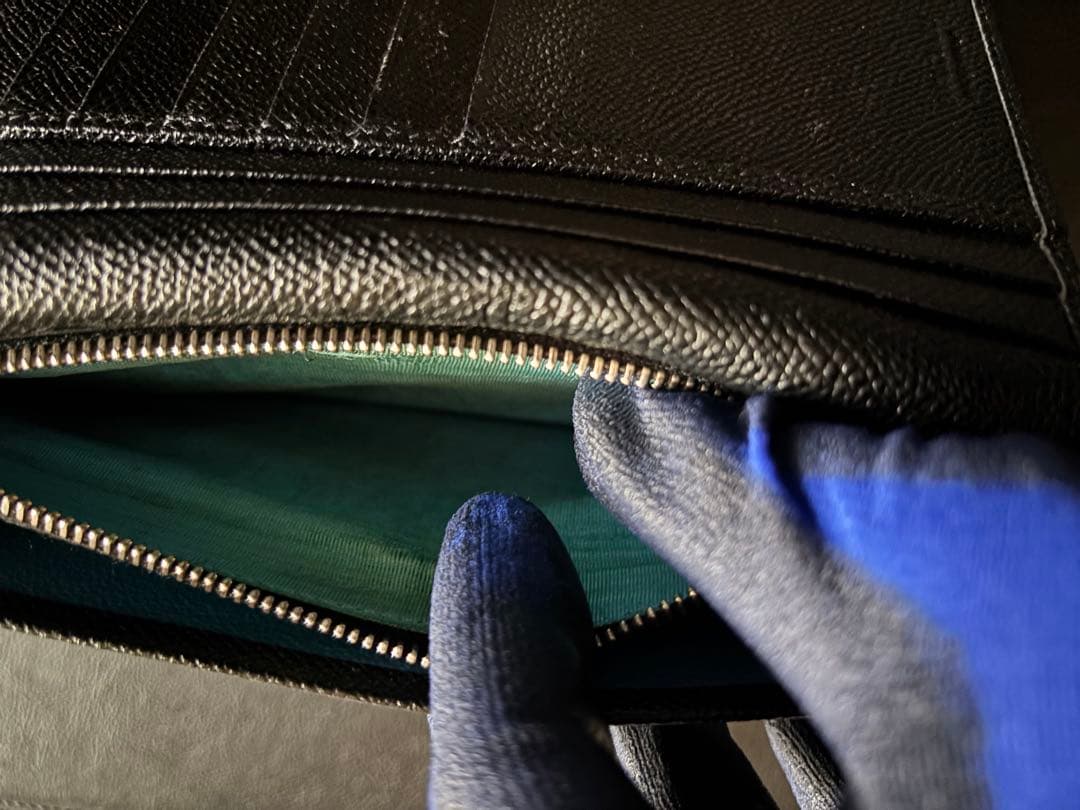 美品　ブルガリ 長財布　レザー　黒　30398 ビーゼロワン　BB Man