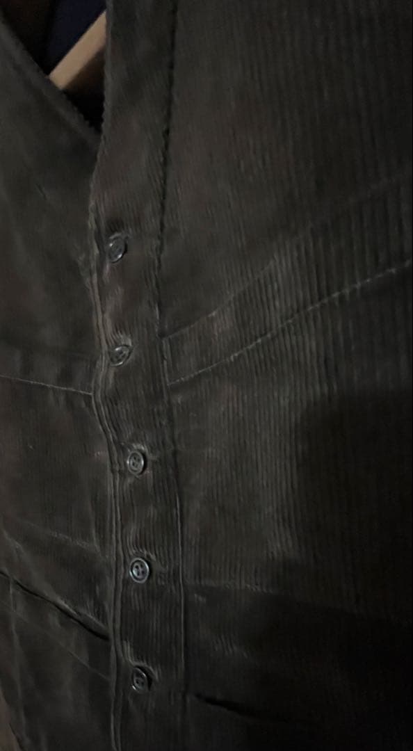 アナトミカ　sagan ベスト　コーデュロイブラウン　M 廃盤