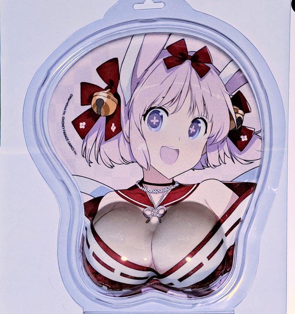 閃乱カグラ 雲雀 立体マウスパッド 巫女風水着ver.