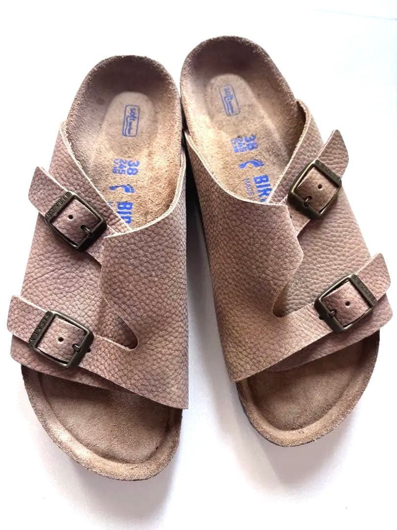 【希少/美品】ビルケンシュトック チューリッヒ デザートソイル 38 ナロー幅