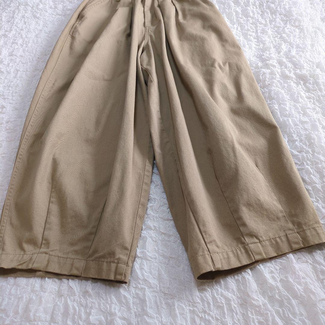 美品 ハーベスティ HARVESTY サーカスパンツ カーキベージュ サイズ1