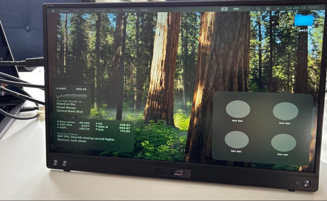 ASUS ZenScreen MB16ACVポータブルUSB液晶ディスプレイ