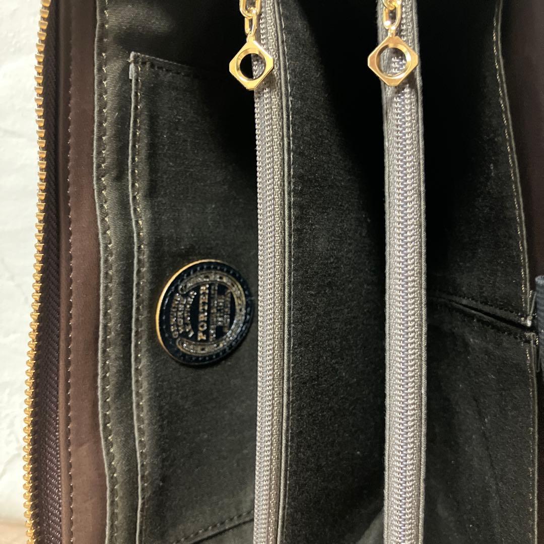 PORTER.ダークブラウンレザー 長財布