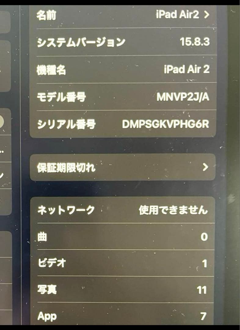 iPad本体 iPad Air 2 32GB