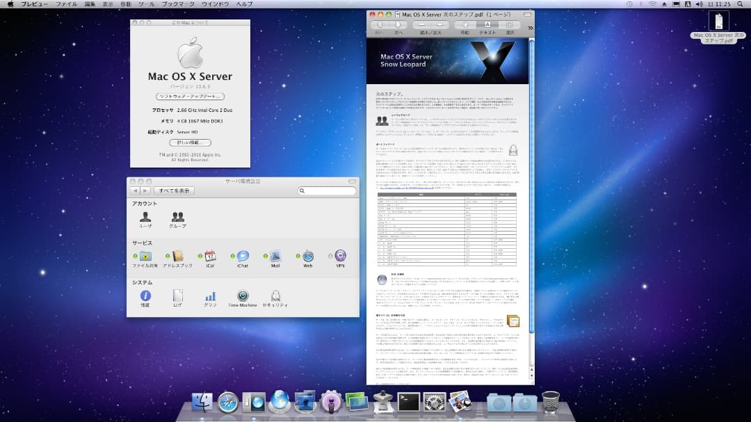 Macデスクトップ Mac mini Server Mid 2010 OSX10.6 Server