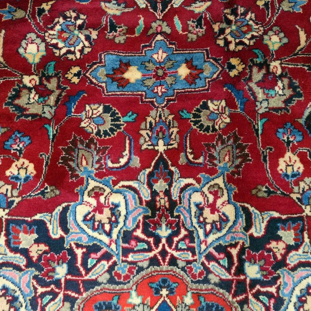 ペルシャ絨毯 290x195 手織り 美術品 カーシャーン産 クリーニング済み