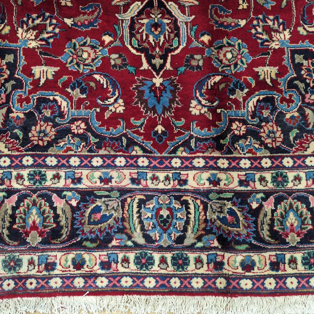 ペルシャ絨毯 290x195 手織り 美術品 カーシャーン産 クリーニング済み