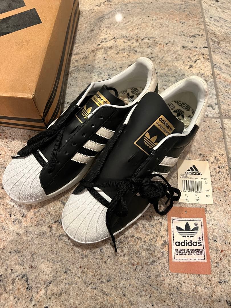 新品未使用 00s adidas SUPER STAR 662297 US9.5