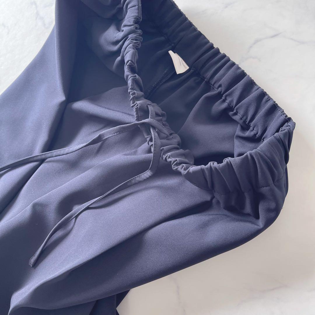 【美品】グリーンレーベルリラクシング ノーカラー セットアップ パンツスーツ40