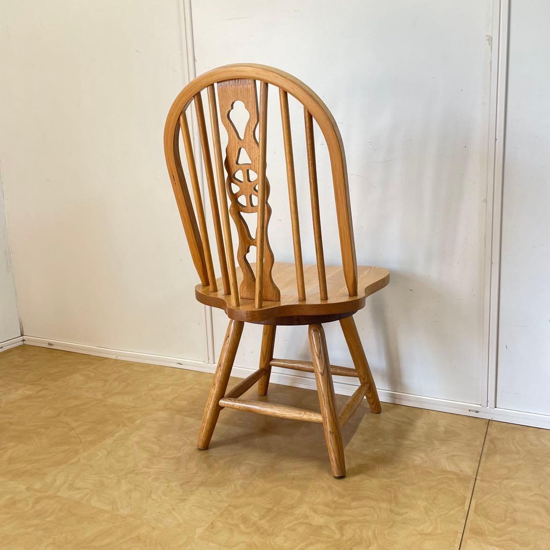 ウィンザー 回転椅子① オーク材 チェア 椅子 イス アンティーク 英国スタイル