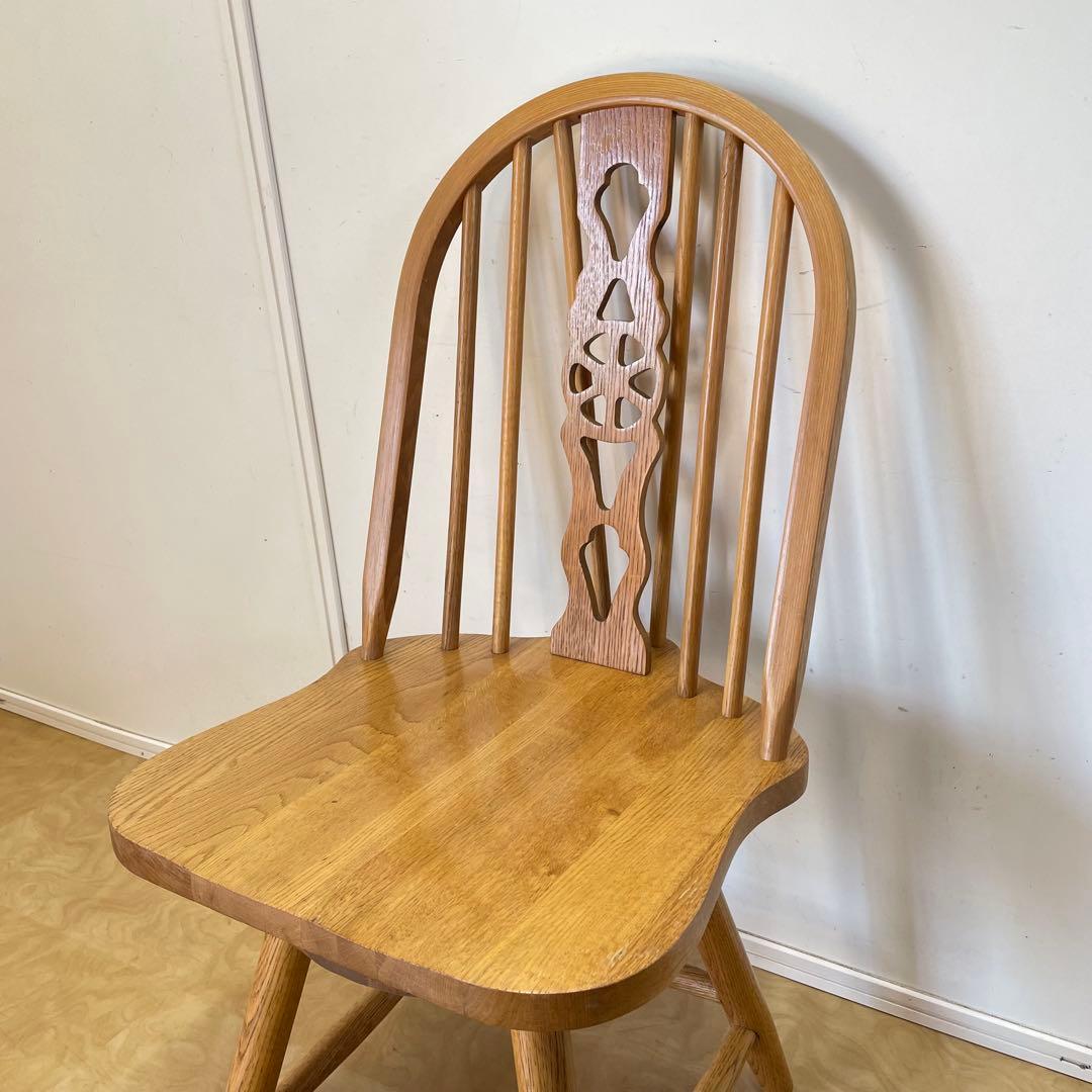 ウィンザー 回転椅子① オーク材 チェア 椅子 イス アンティーク 英国スタイル