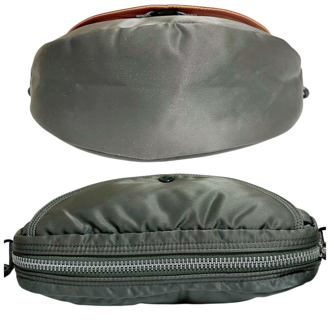 PORTER タンカー ハーフムーン ショルダーバッグ シルバーグレー 廃盤希少