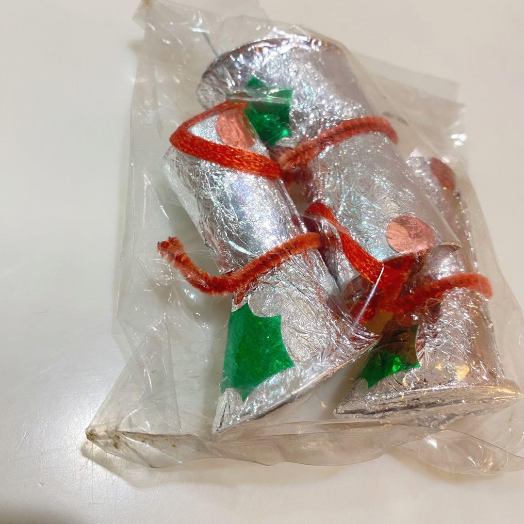 モールのサンタなどクリスマス飾りセット　昭和レトロ