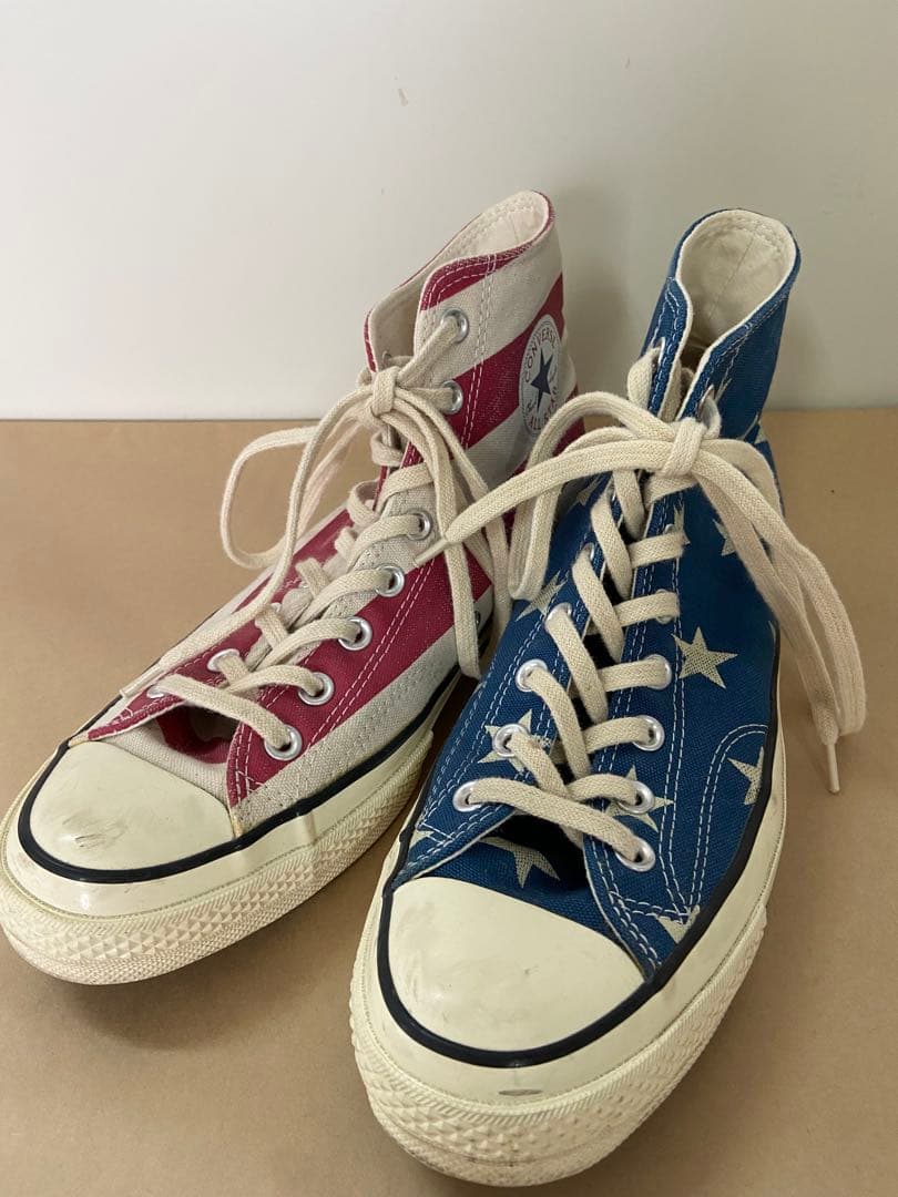 converse アシンメトリー星条旗　世界1300足限定モデル