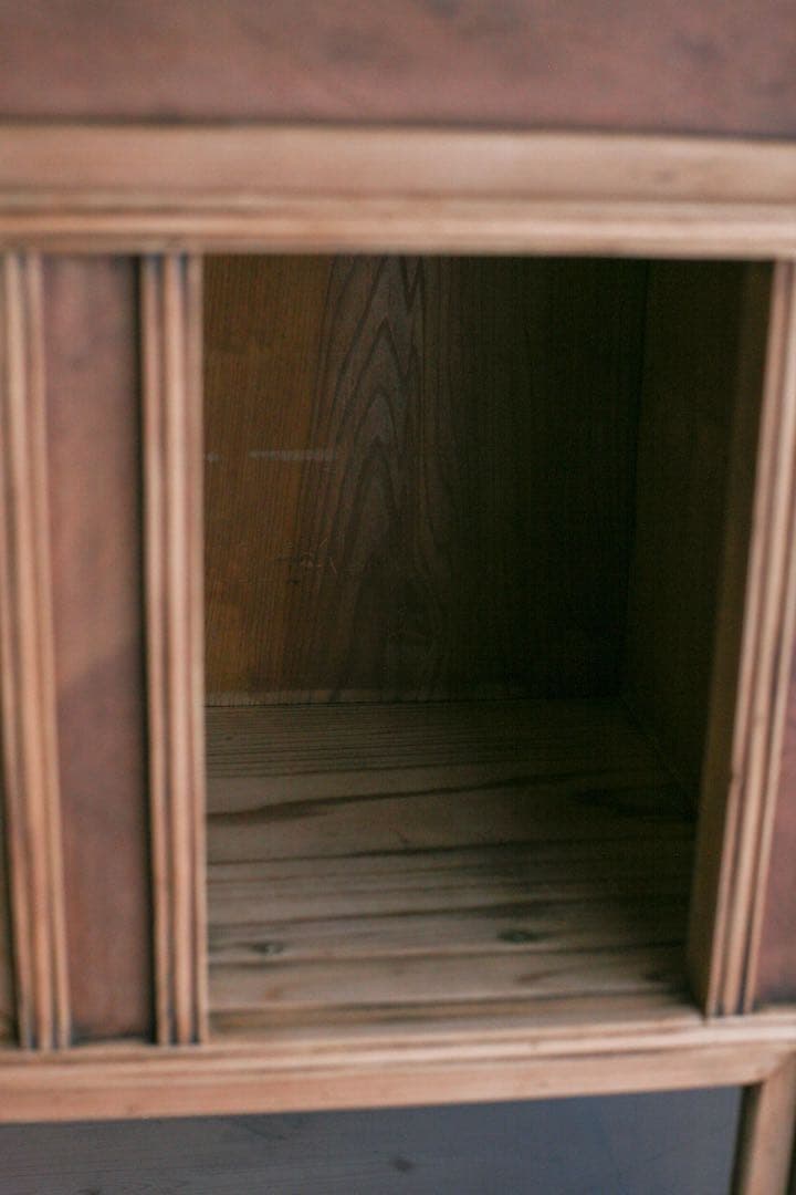 茶箪笥　キャビネット　本棚　収納棚　無垢材　杉材　ケヤキ材　古家具