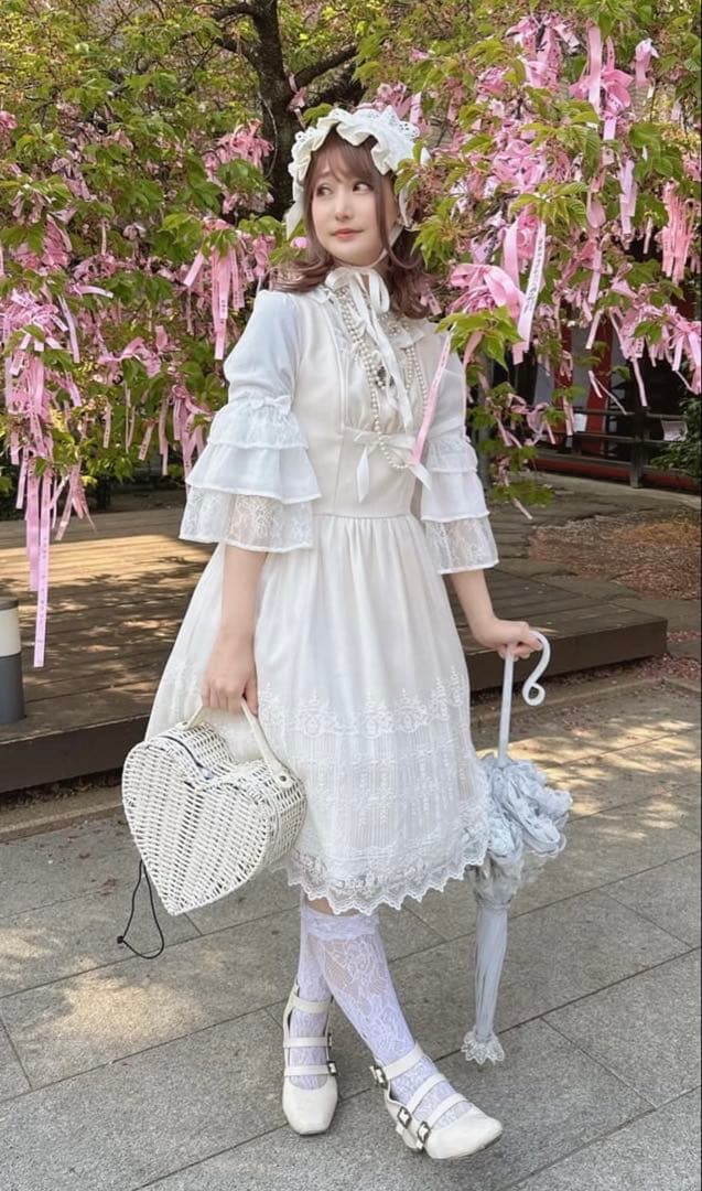 Moi meme Moitie 燭台エンブレムゲートジャンパースカート ボンネッ